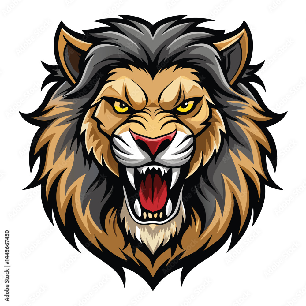 Obraz premium Roaring Lion Head