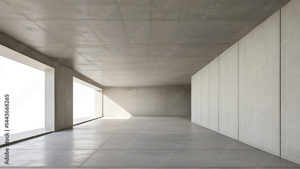 Concrete Interior Minimalist Architecture For Design Mockups Concrete Interior Minimalist Architecture For Design Mockups