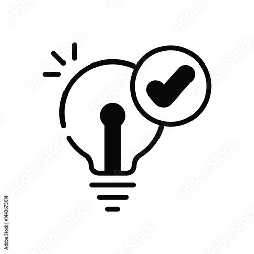 Lightbulb  Icon vector stock illustration