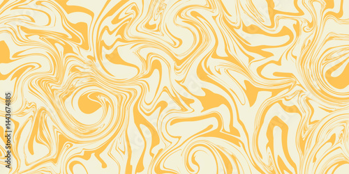 Groovy hippie 70s backgrounds. Waves, swirl, twirl pattern