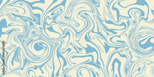 Groovy hippie 70s backgrounds. Waves, swirl, twirl pattern
