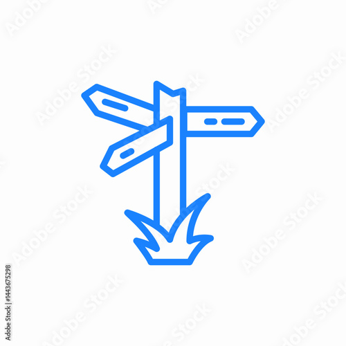 road direction sign icon sign vector
