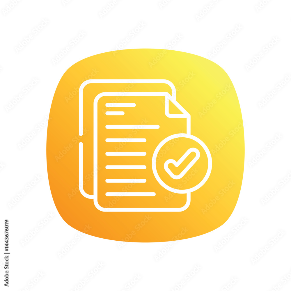 Confirmation Icon vector stock illustration Confirmation Icon vector stock illustration