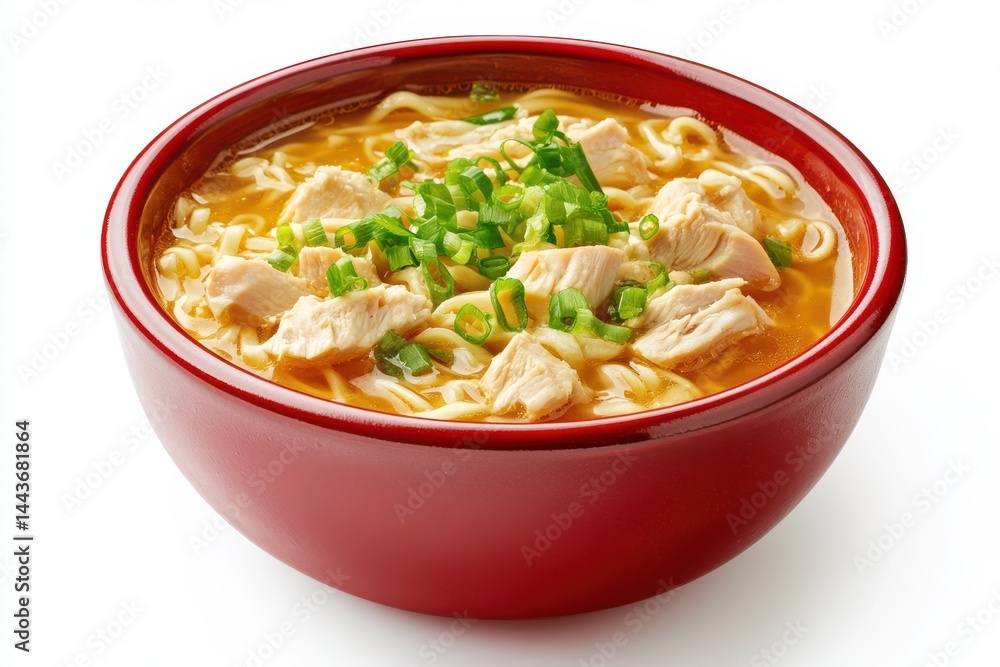 Bowl of Delicious Chicken Noodle Soup Bowl of Delicious Chicken Noodle Soup