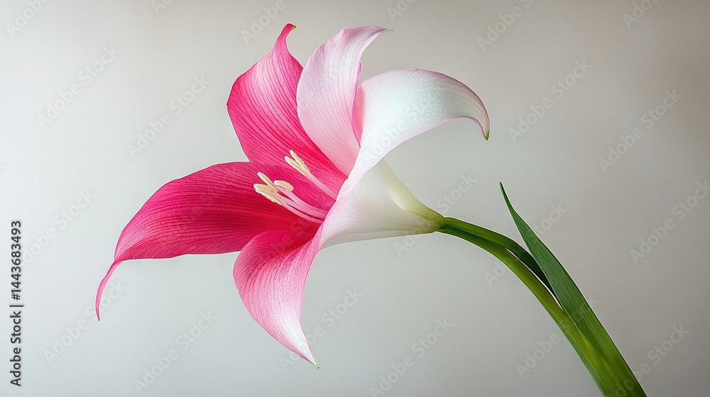 Naklejka premium A white wall in the background is visible