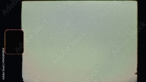 Raw Super 8mm Film Frame Scan with Sprocket Hole, Halation Shake, Grit & Heavy Grain (Super-8 Look) - film frame emulation with full analog character for overlay or retro vintage grunge transitions.