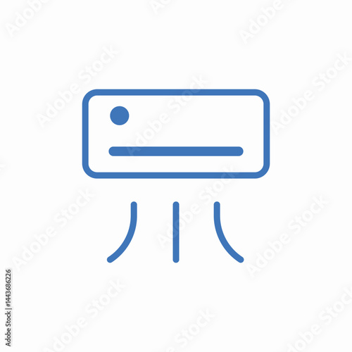 air conditioning icon sign vector