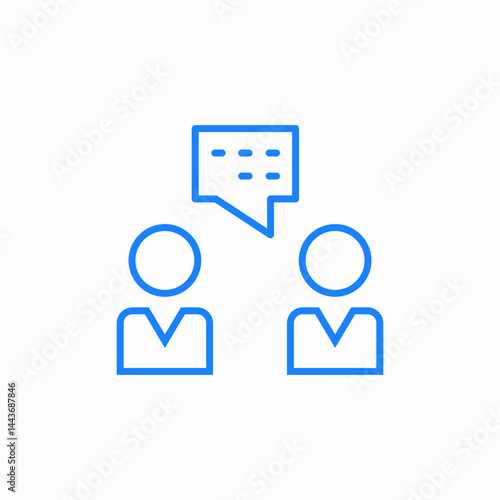 chat conversation communication icon sign vector