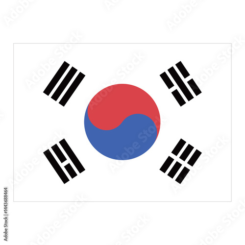 Taegeukgi, the national flag of Korea