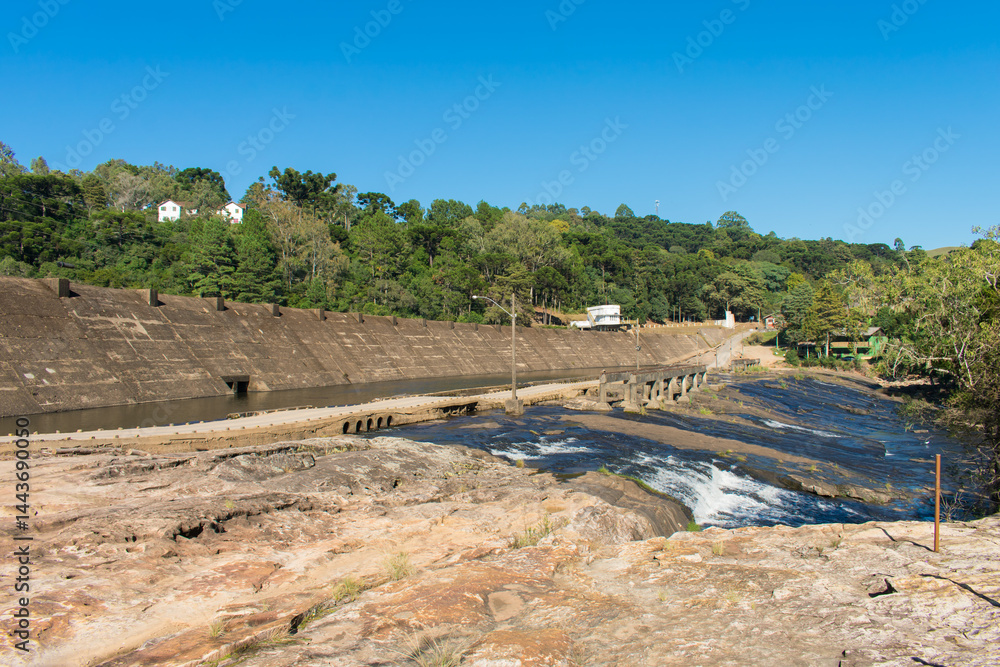 A view of Barragem do Salto (Salto Dam) in Sao Francisco de Paula, South of Brazil