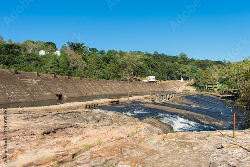 Obraz na płótnie A view of Barragem do Salto (Salto Dam) in Sao Francisco de Paula, South of Brazil w salonie
