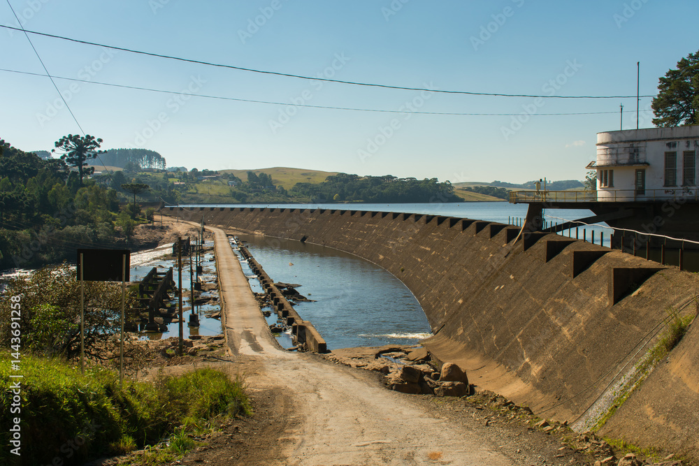 A view of Barragem do Salto (Salto Dam) in Sao Francisco de Paula, South of Brazil