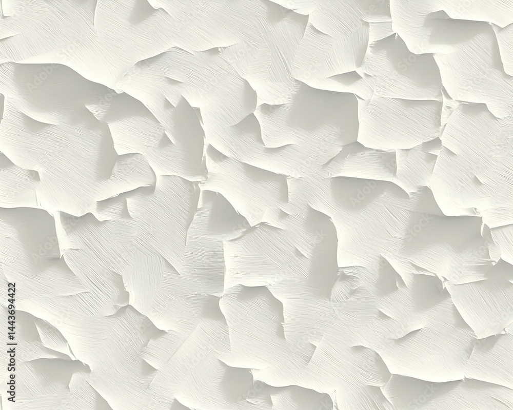 Obraz premium Cracked White Paint Texture; Background for Design