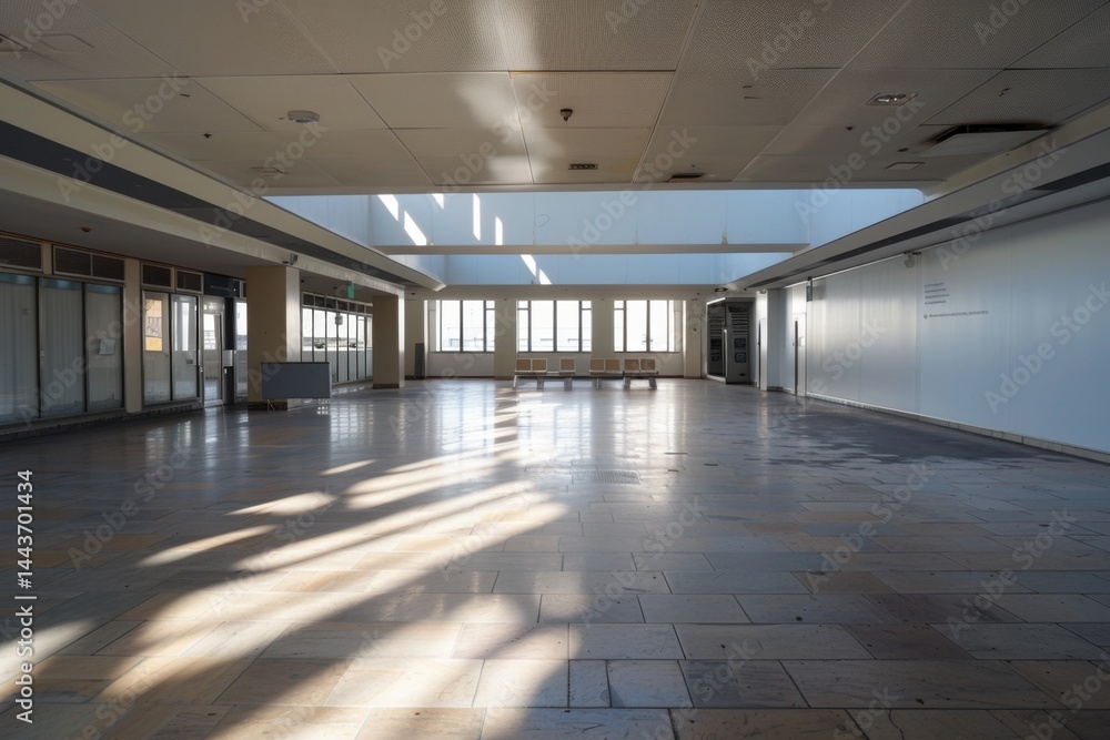 Naklejka premium Interior of a empty airport