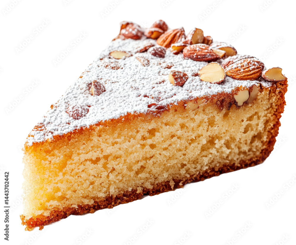 Baking a delicious almond cake kitchen food bright isolated on transparent background Baking a delicious almond cake kitchen food bright isolated on transparent background