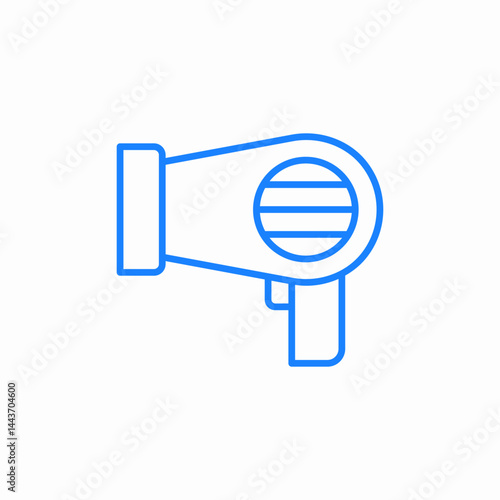 hair styling tool icon sign vector