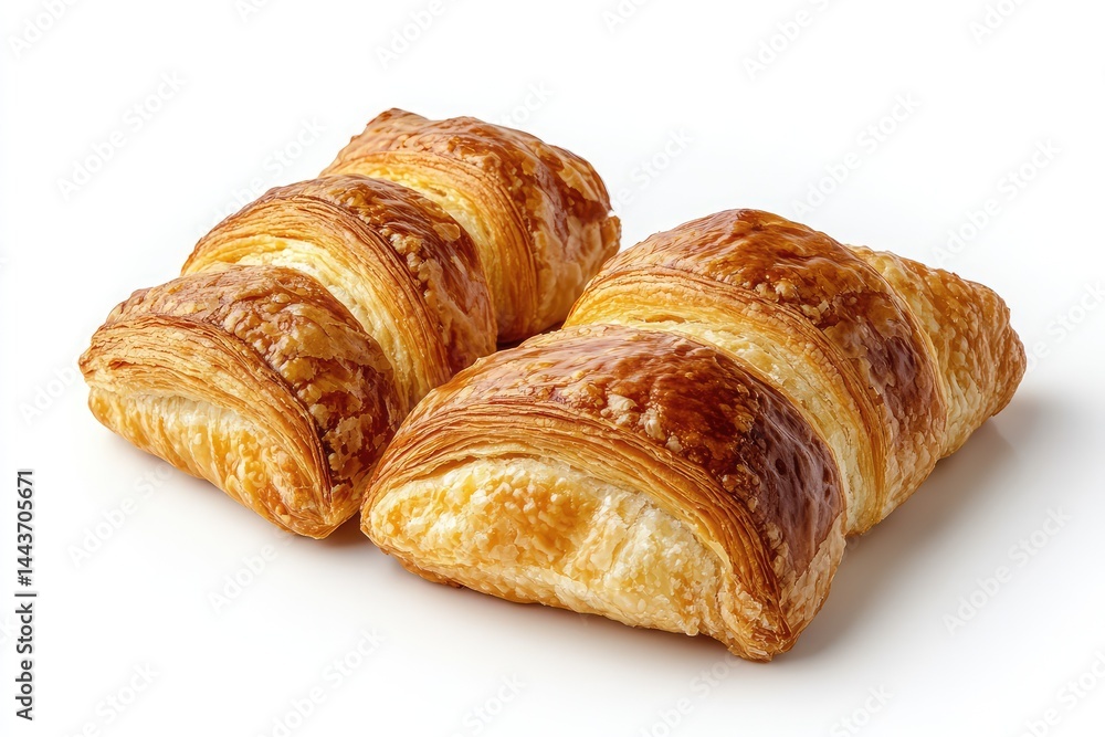Pastry isolated on a plate with a white background. AI generated illustration. Pastry isolated on a plate with a white background. AI generated illustration.