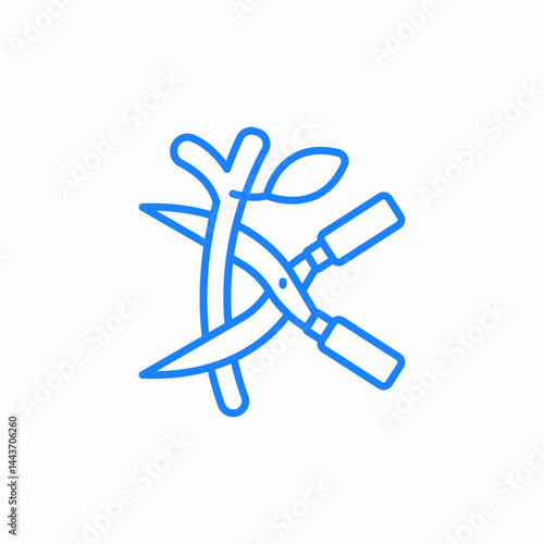 pruning garden tool icon sign vector