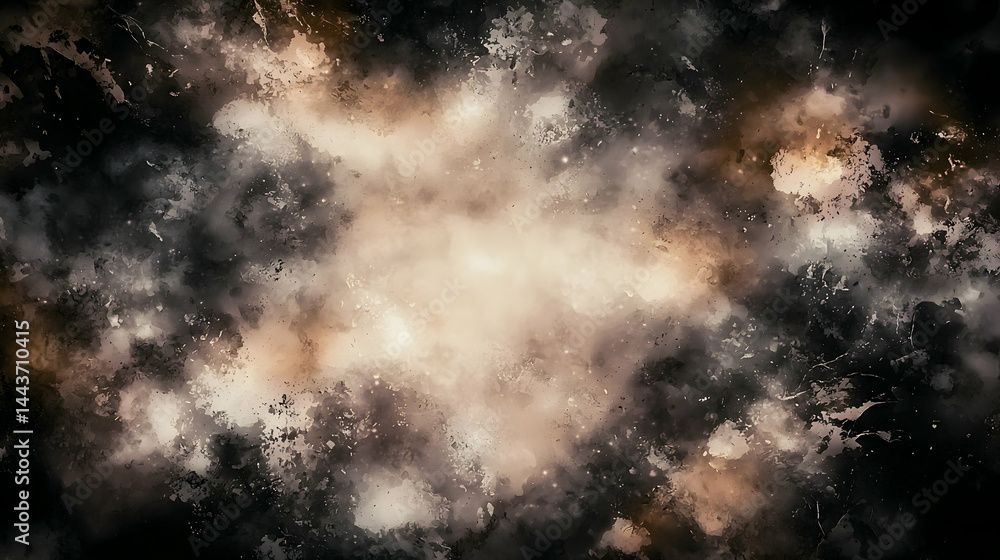 Abstract cosmic nebula; swirling gases, vibrant colors, glowing center; background for science, fantasy, or design projects Abstract cosmic nebula; swirling gases, vibrant colors, glowing center; background for science, fantasy, or design projects