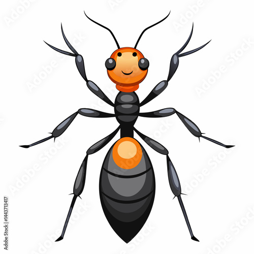vector illustration of a bug Vector icon illustration silhouette Graphics design image white background