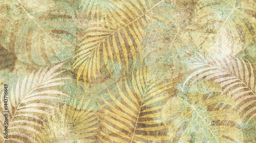 Colorful ceramic wall tiles and mural decoration. Abstract damask patchwork pattern with geometric floral ornaments, Vintage tiles intricate details