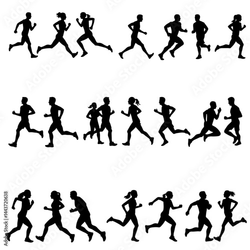 Runner Vector icon logo run