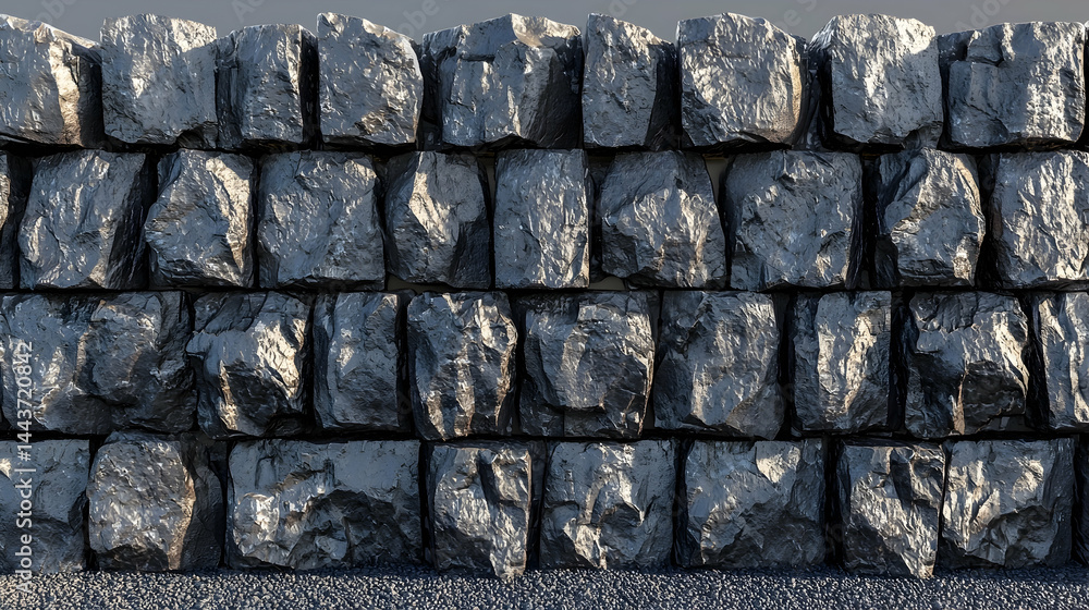 Dark grey stone wall texture, seamless background, for construction or game design Dark grey stone wall texture, seamless background, for construction or game design