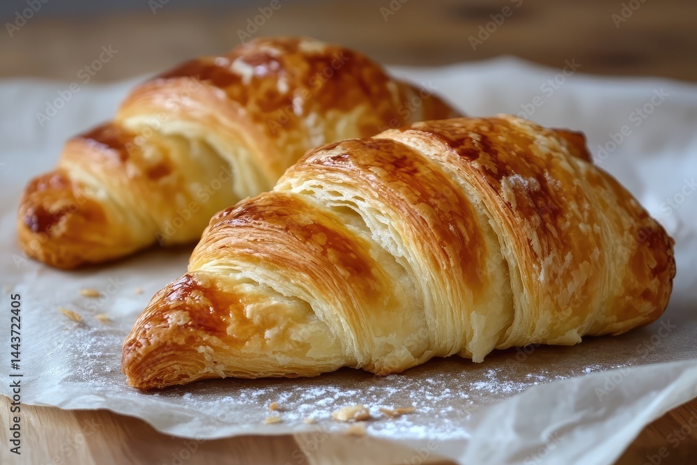 Puff pastry. AI generated illustration. Puff pastry. AI generated illustration.