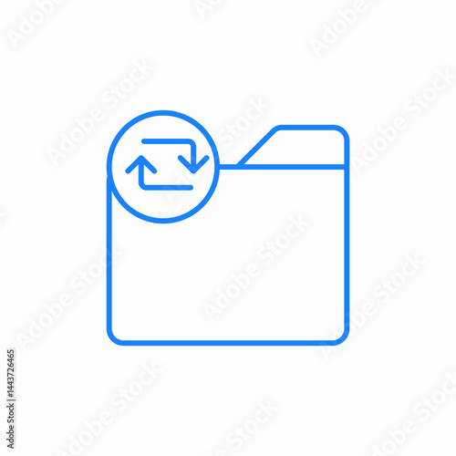 data synchronization icon sign vector