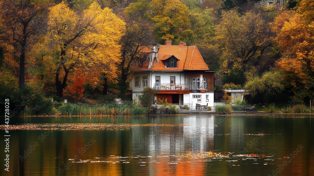 Fototapeta premium Autumn time in Szentes.