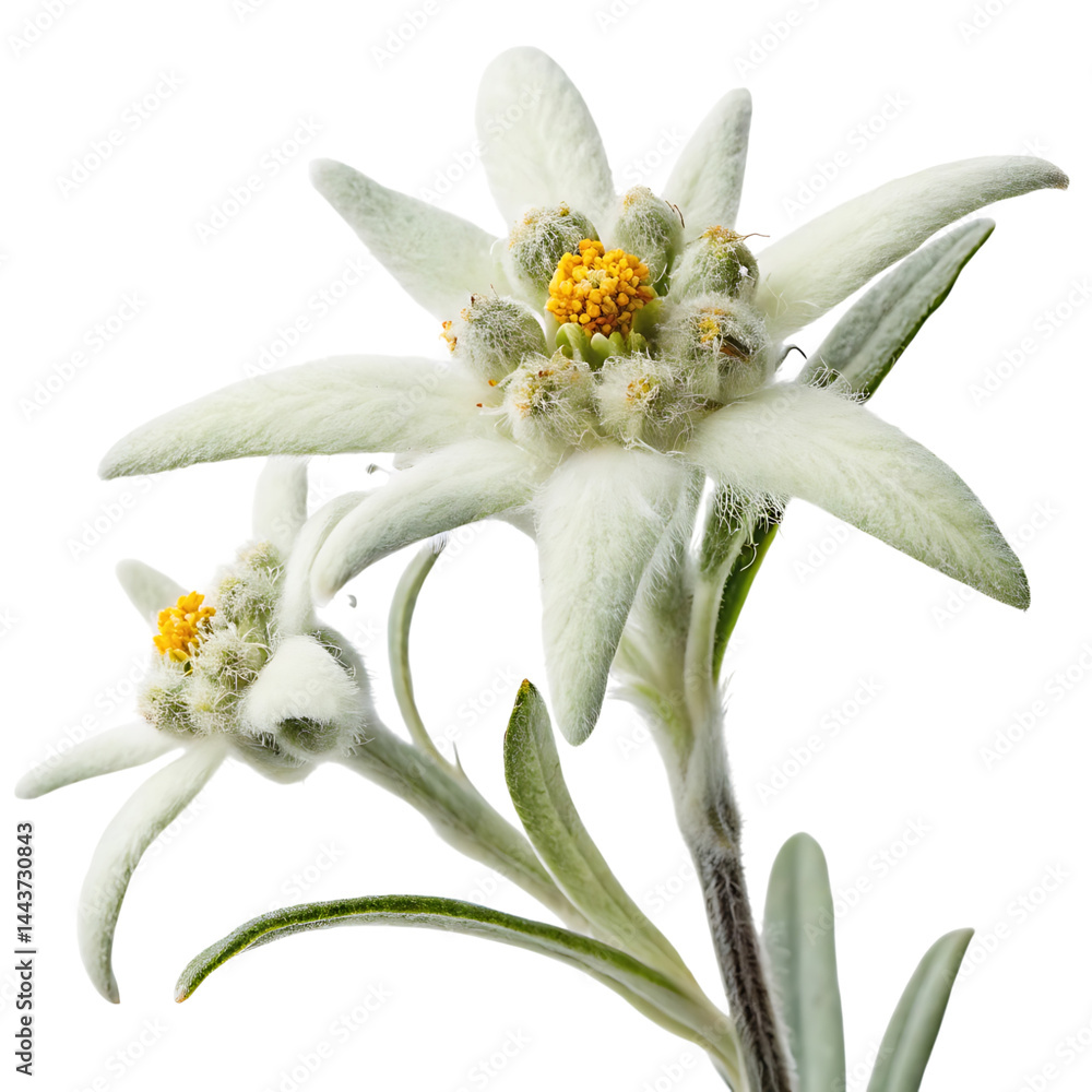 custom made wallpaper toronto digitaledelweiss flower in Transparent Background Edelweiss Flowers Blooming on Transparent Background Alpine Plant Photography