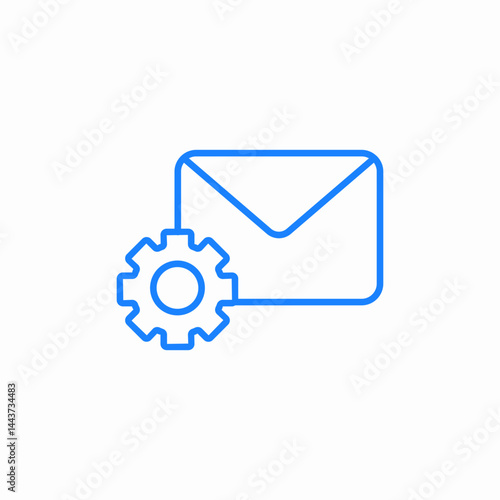 email settings icon sign vector