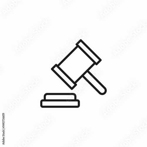 gavel auction icon sign vector