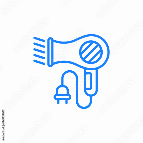 hair dryer icon sign vector