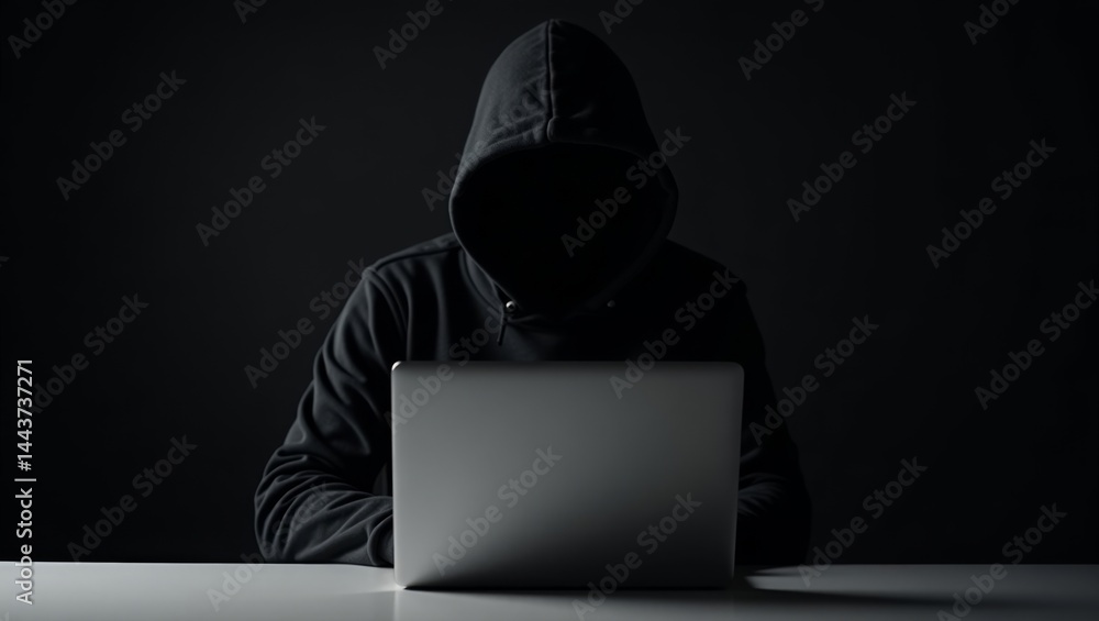 Mysterious hacker at work Mysterious hacker at work