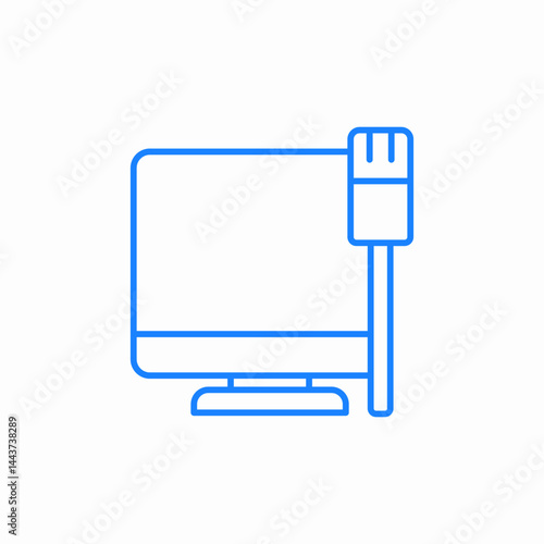 network cable connection icon sign vector