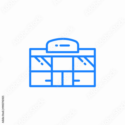 train station icon sign vector