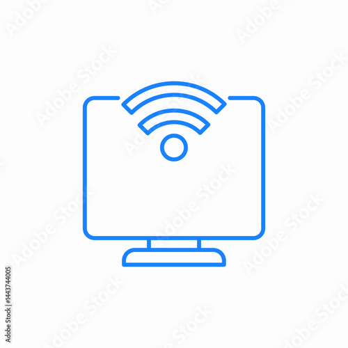 wireless network icon sign vector