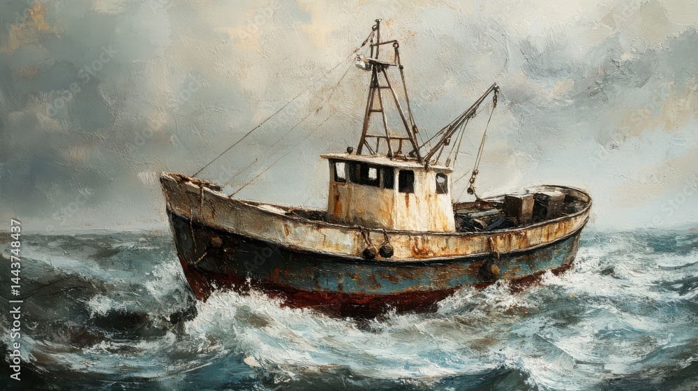 Obraz premium Fishing boat.