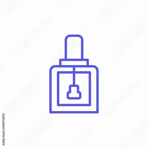 nail polish bottle icon sign vector