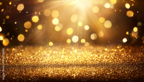 gold awards glittering abstract background