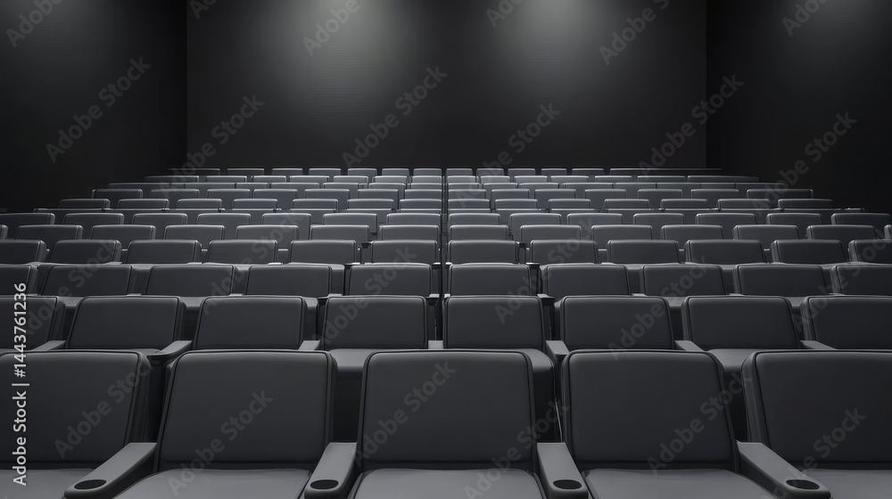 Fototapeta premium Empty, grey tribune seating.