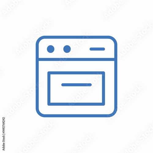 kitchen oven appliance icon sign vector