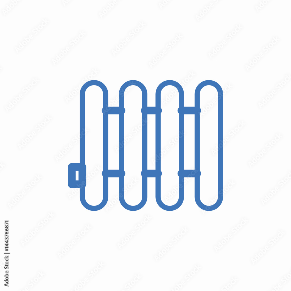 warm towel radiator icon sign vector warm towel radiator icon sign vector