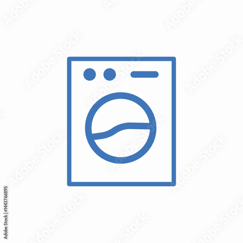 washing machine laundry icon sign vector