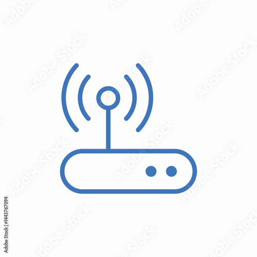 wireless router device icon sign vector