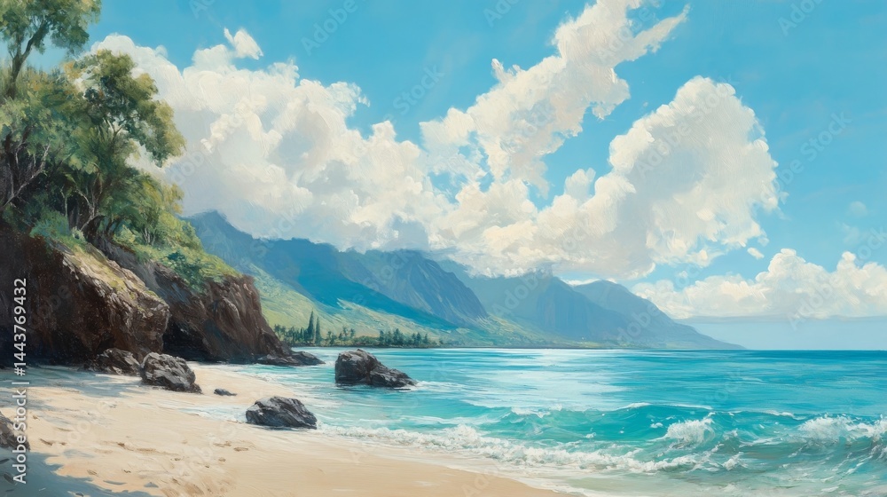 Fototapeta premium Maui Northwest shoreline.