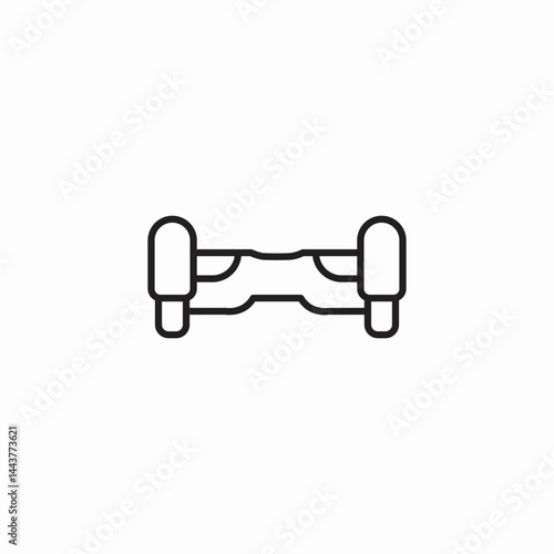 hoverboard smart transport icon sign vector