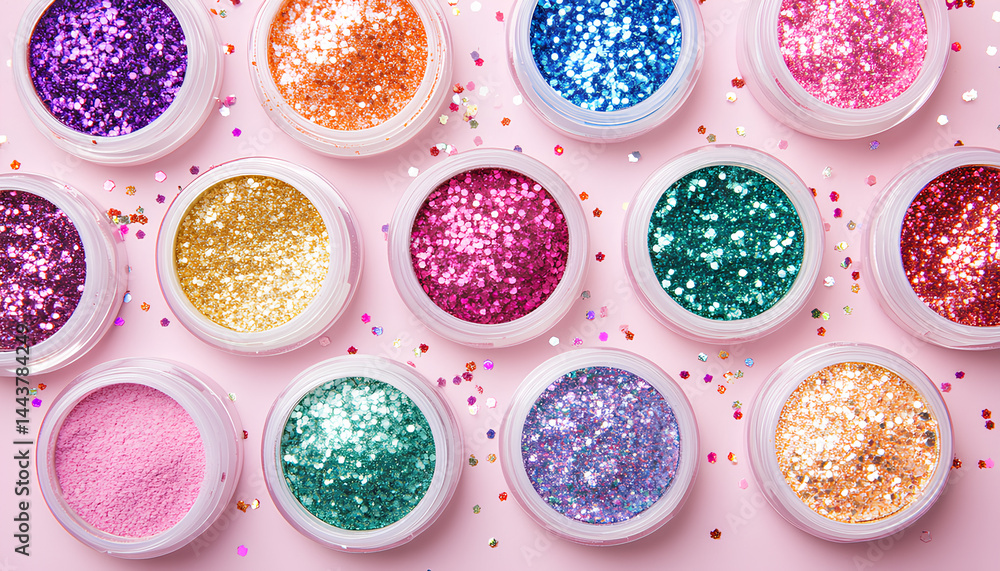 Beauty product and cosmetics texture, makeup shimmer glitter, blush eyeshadow powder as abstract luxury cosmetic background art