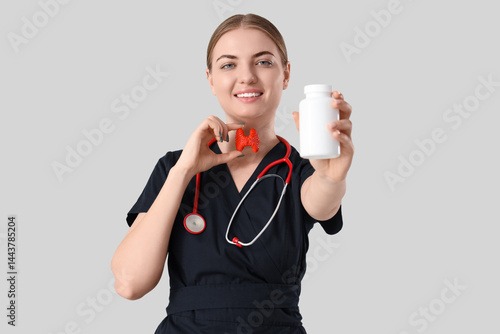 Female endocrinologist with...
